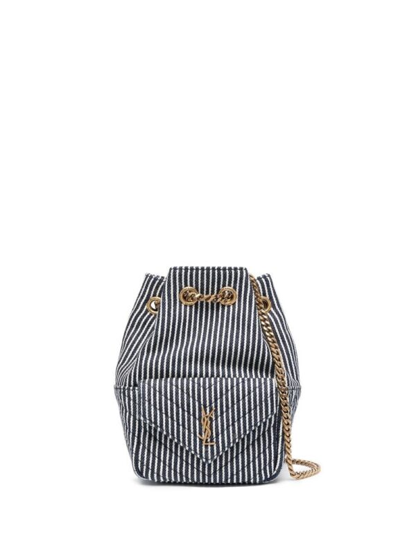 19357094_42539338_1000.jpg Saint Laurent mini Joe striped bucket bag