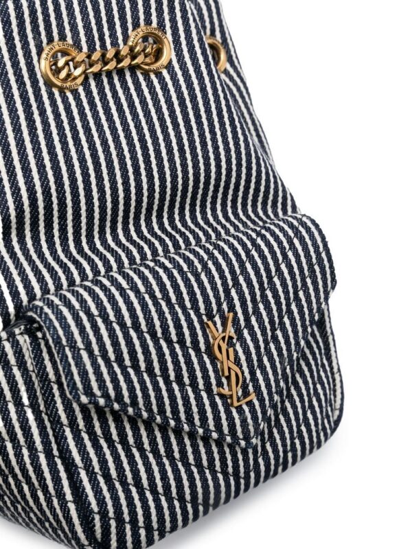 19357094_42539340_1000.jpg Saint Laurent mini Joe striped bucket bag