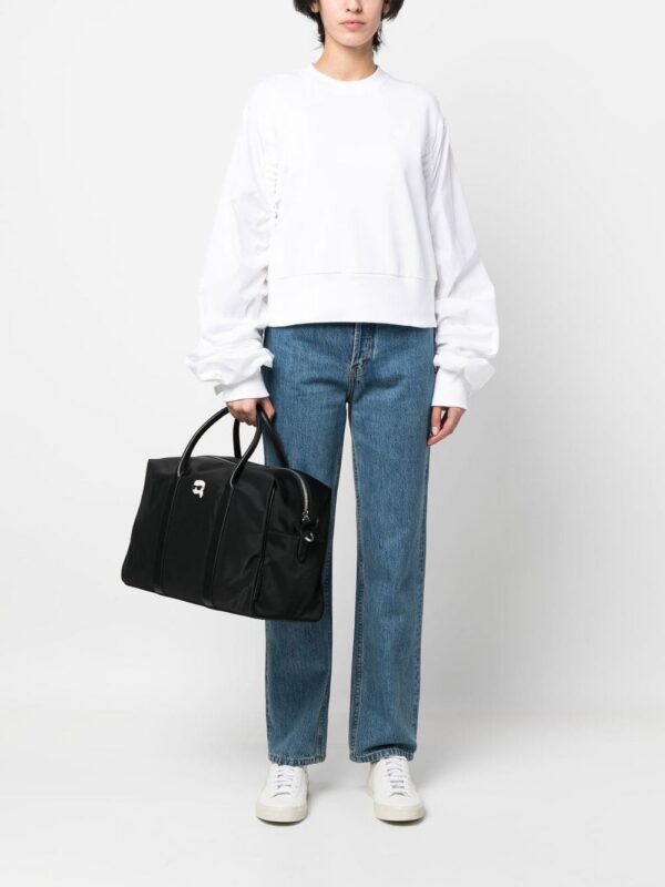 19470902_43483276_1000.jpg Karl Lagerfeld Ikonik appliqué-detail tote bag