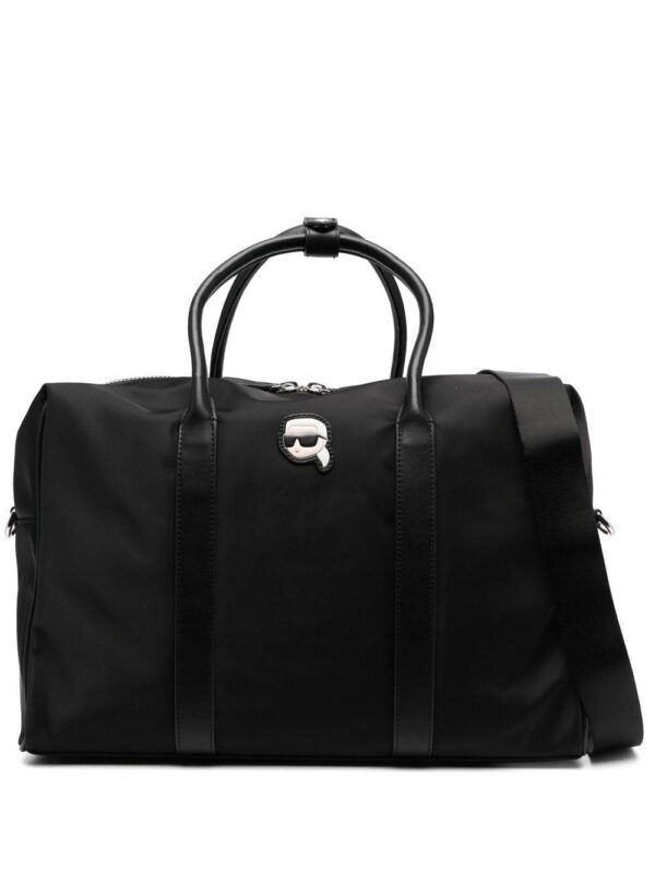 19470902_43483280_1000.jpg Karl Lagerfeld Ikonik appliqué-detail tote bag