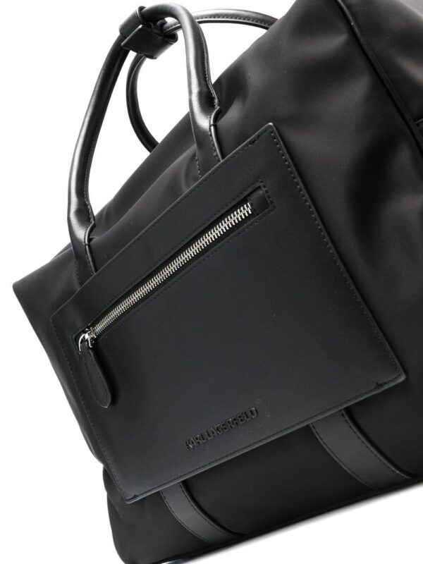 19470902_43483287_1000.jpg Karl Lagerfeld Ikonik appliqué-detail tote bag