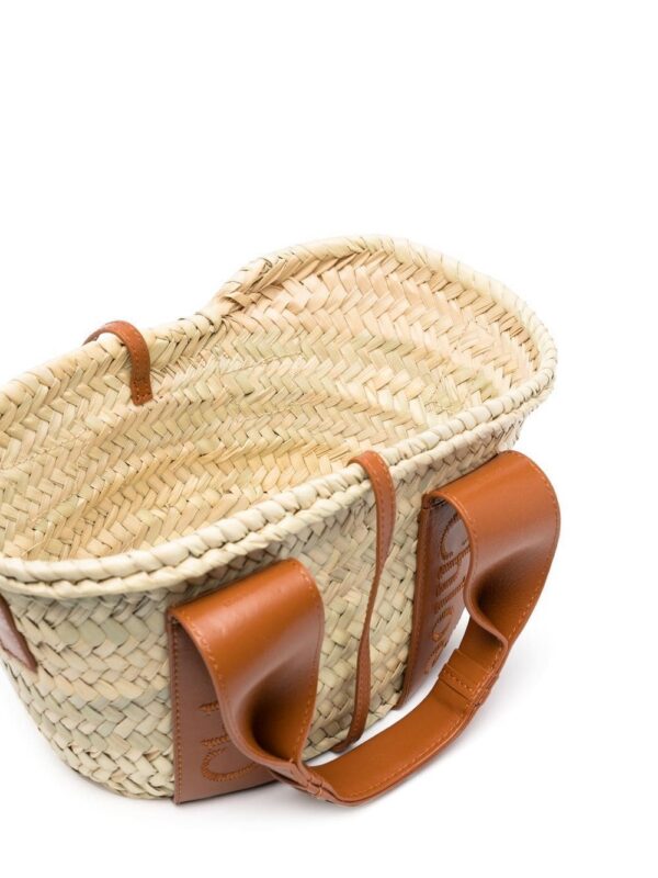 19643989_43959843_1000.jpg Chloé logo-detail raffia tote bag