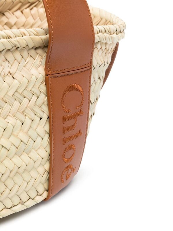 19643989_43959844_1000.jpg Chloé logo-detail raffia tote bag