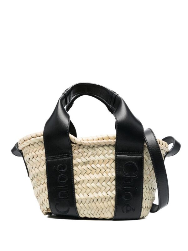 19644704_43965922_1000.jpg Chloé logo-print raffia tote bag