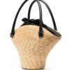 Balenciaga medium straw tote bag