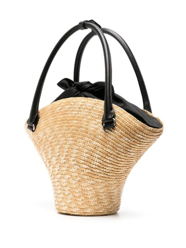 Balenciaga medium straw tote bag