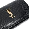 19688475_44094912_1000.jpg Saint Laurent Cassandre crocodile-embossed chain wallet