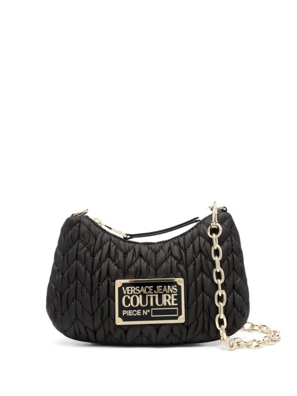 19771472_44372277_1000.jpg Versace Jeans Couture logo-plaque matelassé shoulder bag
