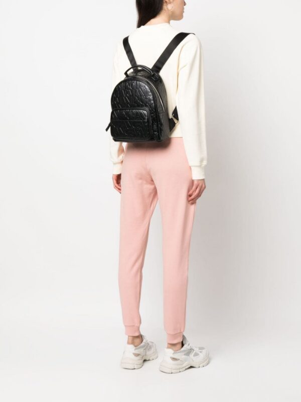 19842587_45070751_1000.jpg Armani Exchange logo-embossed faux-leather backpack