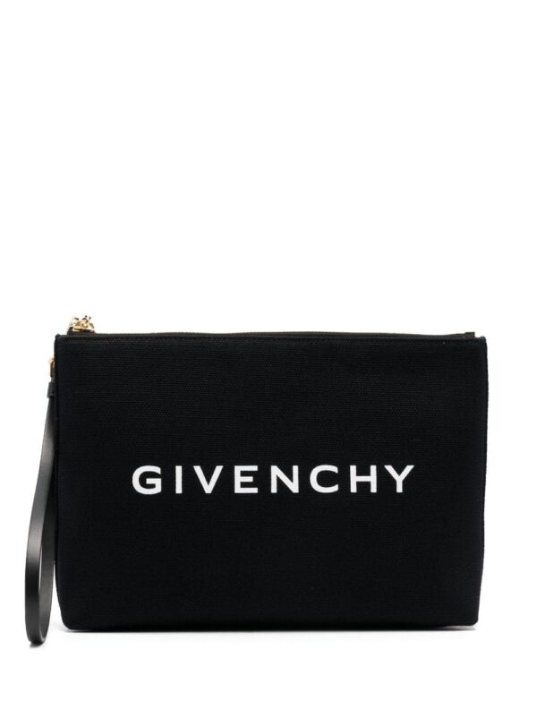 19846049_44693632_1000.jpg Givenchy logo-print clutch bag
