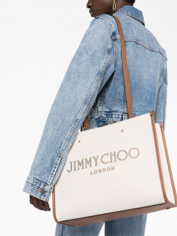 20001115_50214920_1000.jpg Jimmy Choo medium Avenue canvas tote bag
