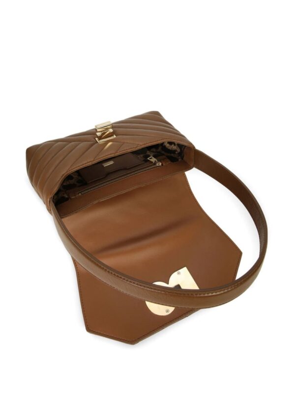 20043842_51193861_1000.jpg Dolce & Gabbana logo-buckle padded leather bag
