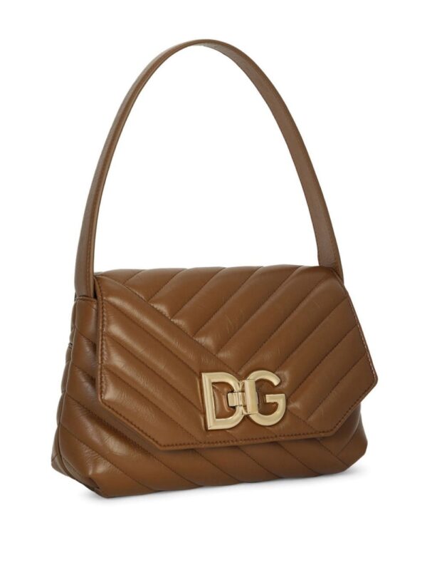 20043842_51193882_1000.jpg Dolce & Gabbana logo-buckle padded leather bag