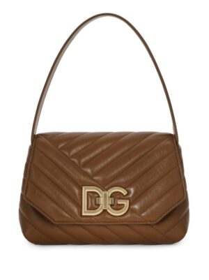 20043842_51193921_1000.jpg Dolce & Gabbana logo-buckle padded leather bag