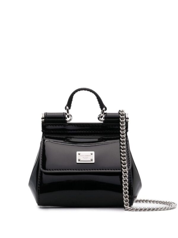 20063042_45181693_1000.jpg Dolce & Gabbana logo-plaque leather mini bag