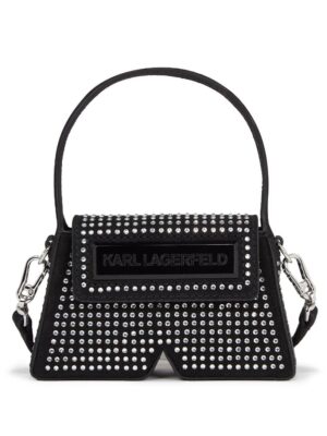 Karl Lagerfeld IKON/K crystal-embellished nano bag