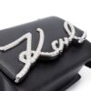 Karl Lagerfeld K/Signature leather shoulder bag