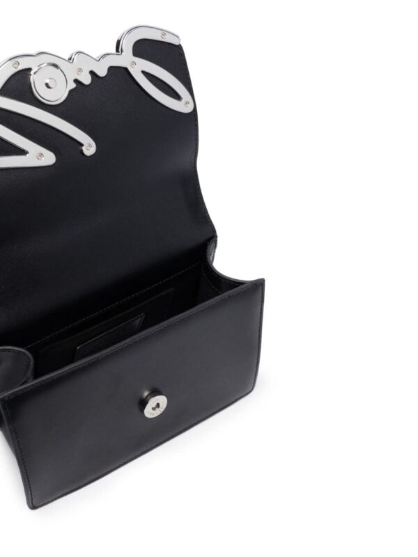 Karl Lagerfeld K/Signature leather shoulder bag