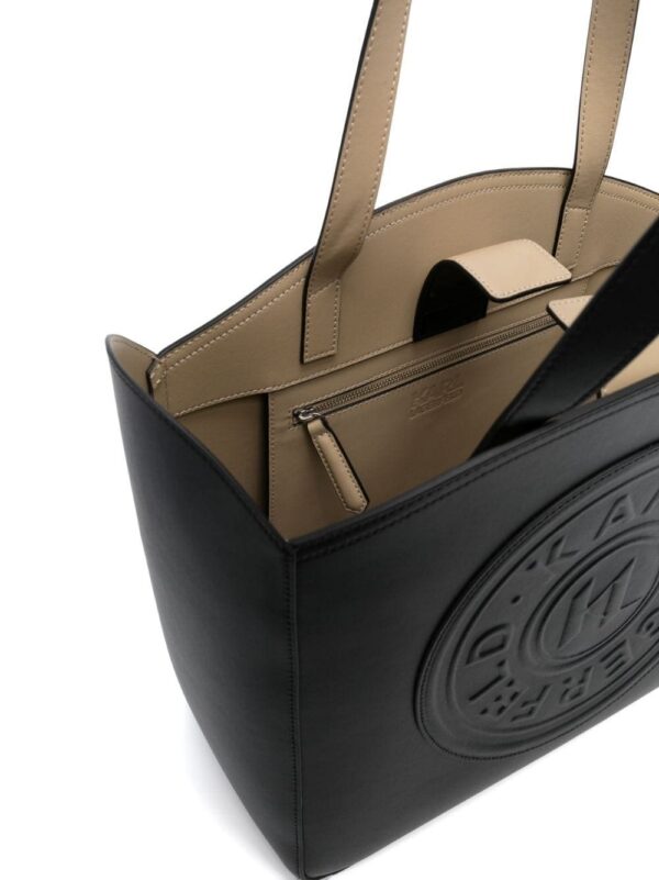 20083315_50407305_1000.jpg Karl Lagerfeld large K/Circle debossed-logo tote bag