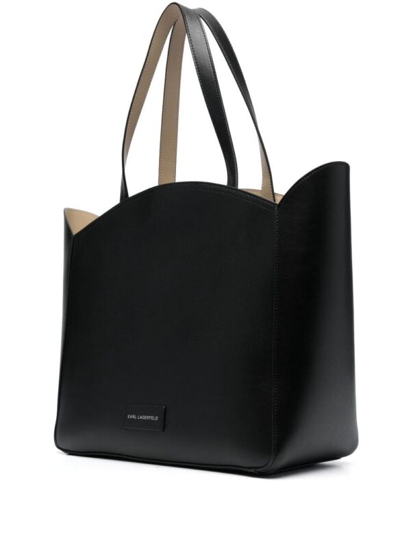 20083315_50407307_1000.jpg Karl Lagerfeld large K/Circle debossed-logo tote bag