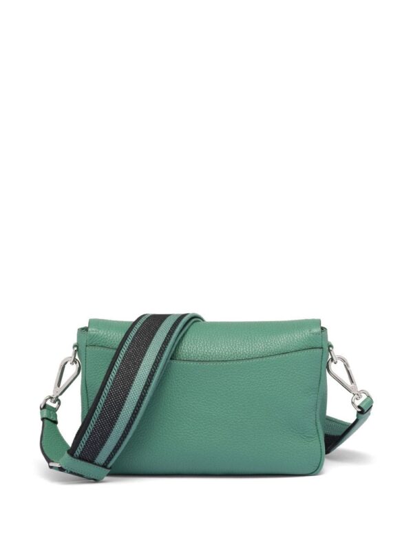 Prada logo-plaque leather shoulder bag