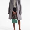 Prada logo-plaque leather shoulder bag