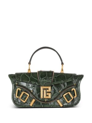 20112862_45315426_1000.jpg Balmain Blaze crocodile-embossed shoulder bag