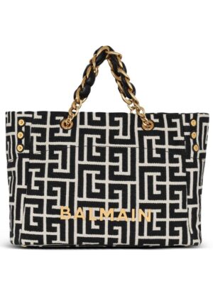 20113008_45315870_1000.jpg Balmain logo-plaque tote bag