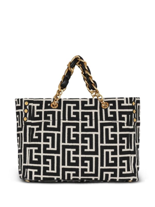 20113008_45315873_1000.jpg Balmain logo-plaque tote bag