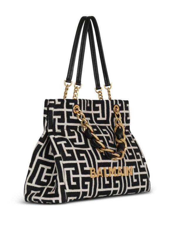 20113008_45316691_1000.jpg Balmain logo-plaque tote bag