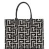 20113069_45315432_1000.jpg Balmain monogram-jacquard medium shopper bag
