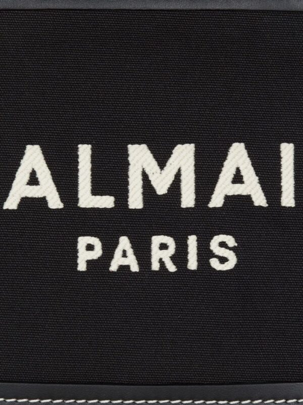 20113166_45321892_1000.jpg Balmain B-Army logo-embroidered tote bag