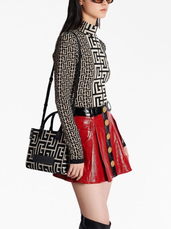 20113267_45318008_1000.jpg Balmain small B-Army monogram tote bag