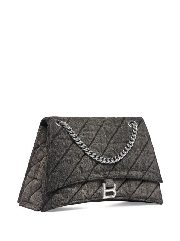 Balenciaga medium Crush denim shoulder bag