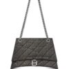 Balenciaga medium Crush denim shoulder bag