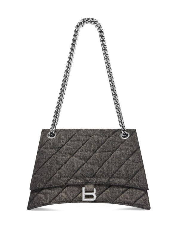 Balenciaga medium Crush denim shoulder bag