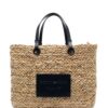 20135829_50094794_1000.jpg Emporio Armani logo-patch woven-raffia tote beg