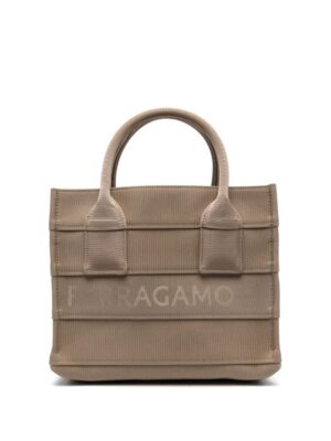 20180359_50244121_1000.jpg Ferragamo Signature (S) cotton-blend tote bag