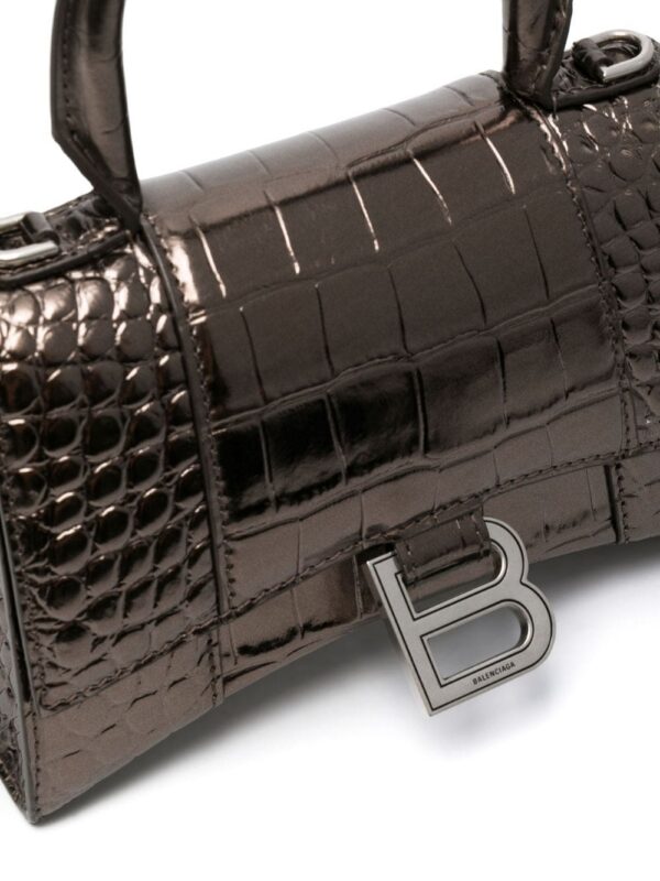 20226712_50292917_1000.jpg Balenciaga Hourglass XS crocodile-embossed tote bag
