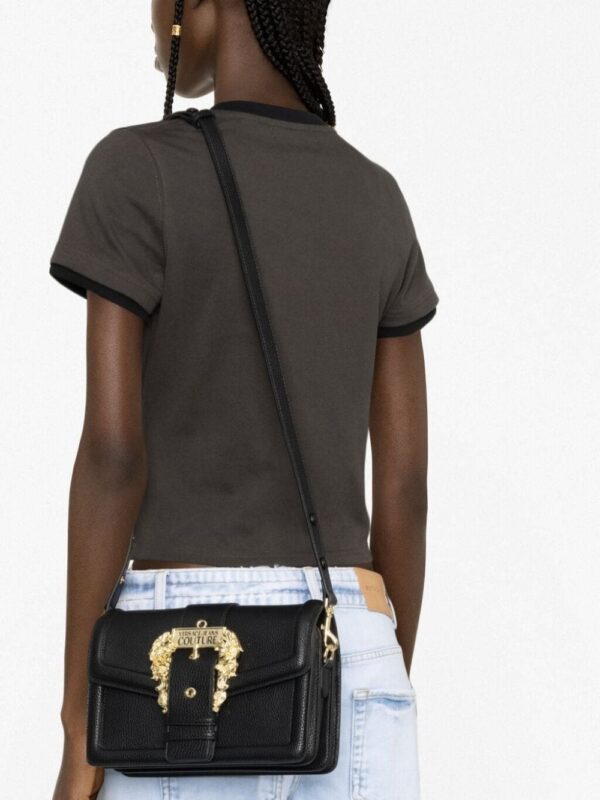 Versace Jeans Couture baroque-buckle satchel bag
