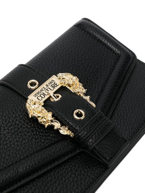 20512211_50514146_1000.jpg Versace Jeans Couture Baroque buckle faux-leather crossbody bag