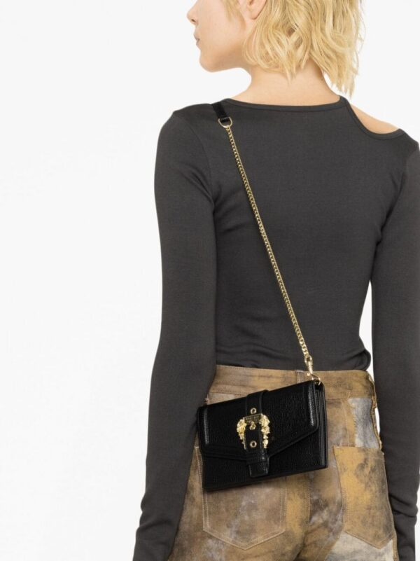 20512211_50514166_1000.jpg Versace Jeans Couture Baroque buckle faux-leather crossbody bag