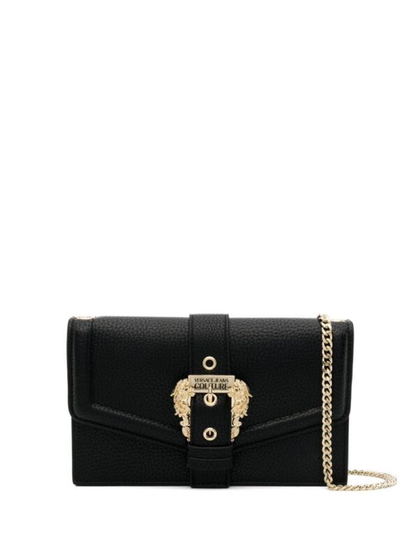 20512211_50562816_1000.jpg Versace Jeans Couture Baroque buckle faux-leather crossbody bag