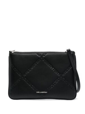 20575403_50797506_1000.jpg Karl Lagerfeld K/Skuare logo-debossed clutch bag