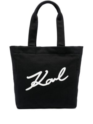 Karl Lagerfeld K/Signature canvas tote bag