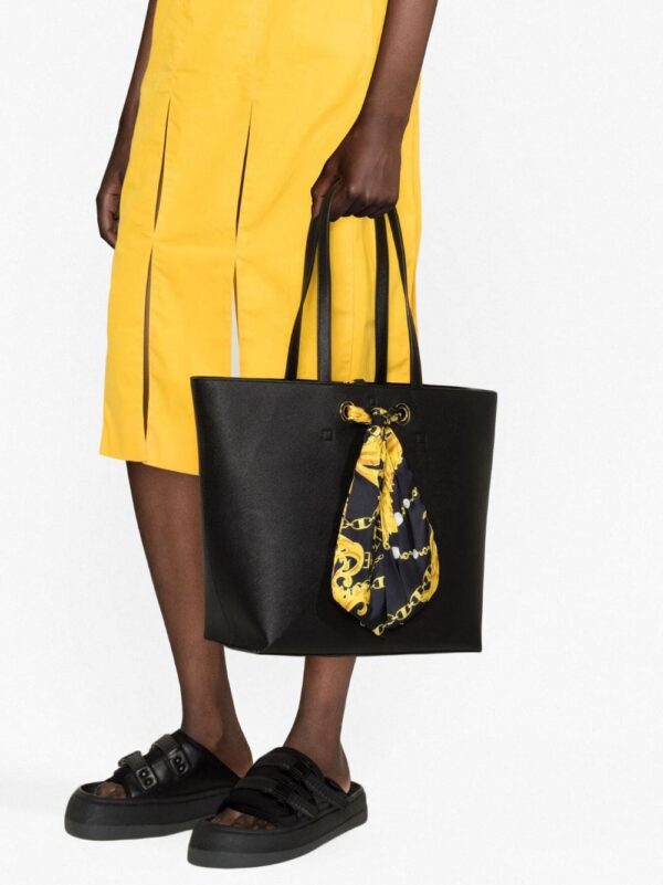 Versace Jeans Couture Barocco-print detail tote bag