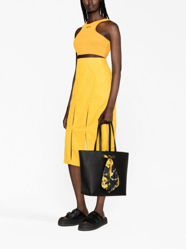 Versace Jeans Couture Barocco-print detail tote bag