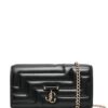 20715399_50660984_1000.jpg Jimmy Choo logo-plaque quilted shoulder bag