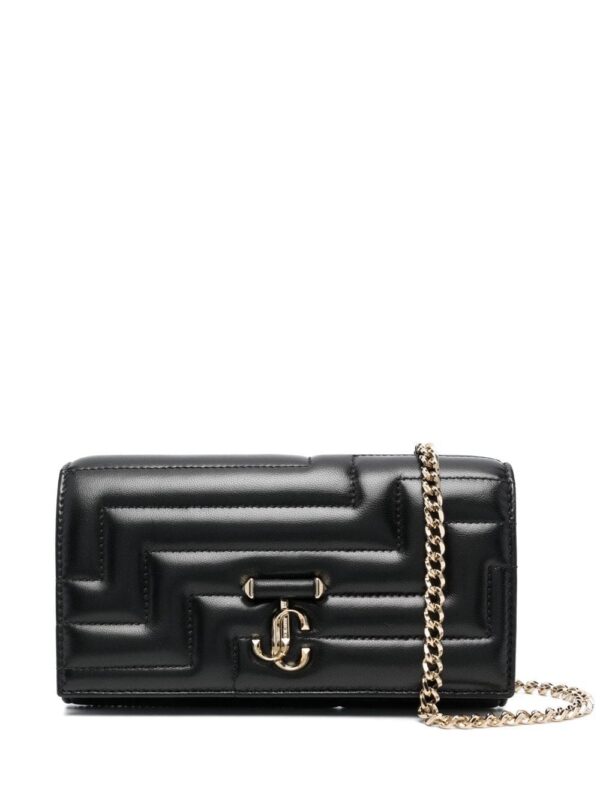 20715399_50660984_1000.jpg Jimmy Choo logo-plaque quilted shoulder bag