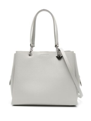 Emporio Armani Palmellato logo-charm tote bag